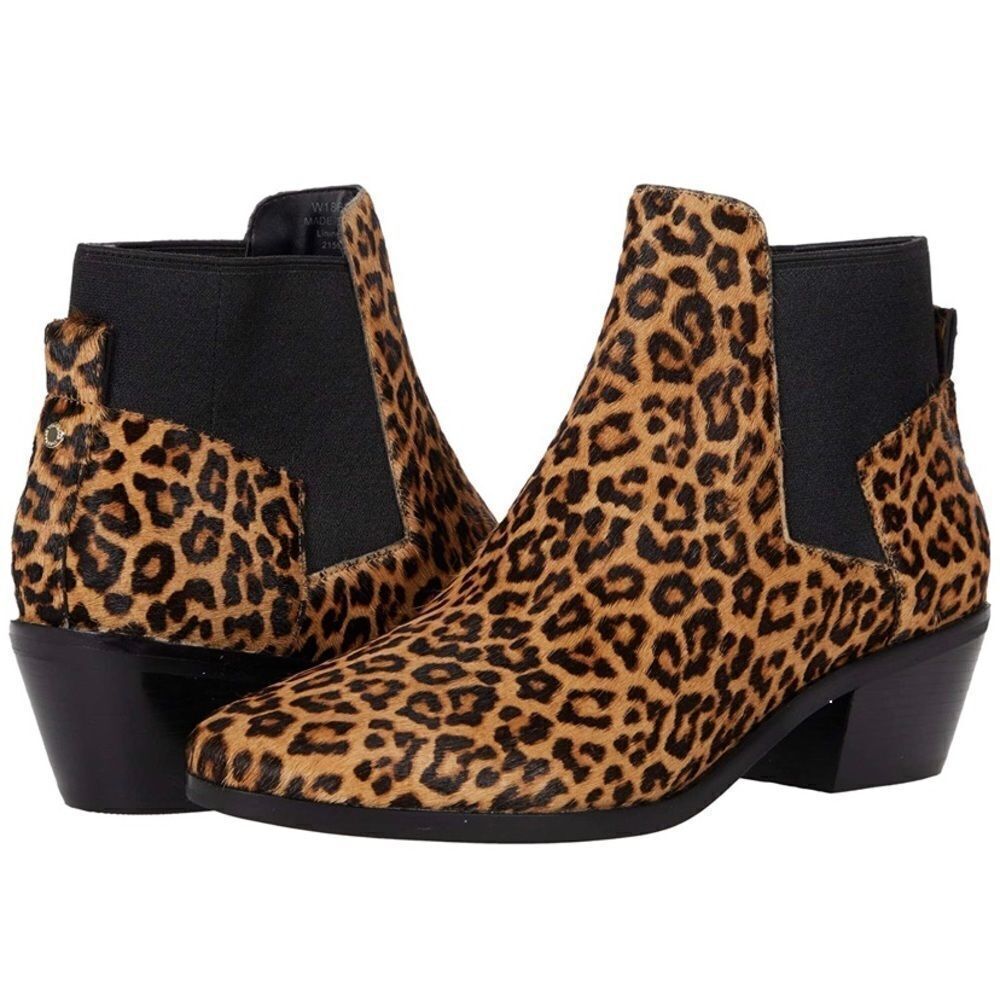 Cole Haan Gia Leopard print calf hair Bootie size 7 1/2B A1